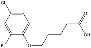 5-(2-bromo-4-chlorophenoxy)pentanoic acid Structure