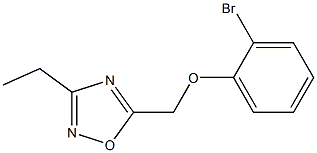 5-(2-bromophenoxymethyl)-3-ethyl-1,2,4-oxadiazole Structure