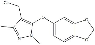 5-(2H-1,3-benzodioxol-5-yloxy)-4-(chloromethyl)-1,3-dimethyl-1H-pyrazole
