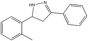 5-(2-methylphenyl)-3-phenyl-4,5-dihydro-1H-pyrazole Struktur