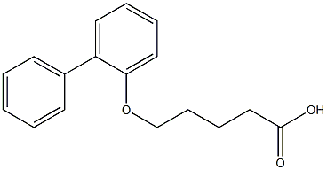 5-(2-phenylphenoxy)pentanoic acid 化学構造式