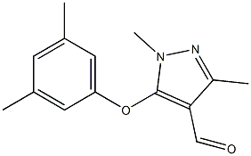 5-(3,5-dimethylphenoxy)-1,3-dimethyl-1H-pyrazole-4-carbaldehyde Structure