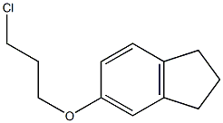 5-(3-chloropropoxy)-2,3-dihydro-1H-indene Struktur