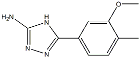 5-(3-methoxy-4-methylphenyl)-4H-1,2,4-triazol-3-amine Structure