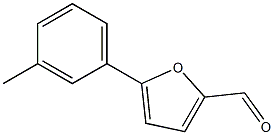 5-(3-methylphenyl)furan-2-carbaldehyde Struktur