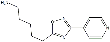  5-(3-pyridin-4-yl-1,2,4-oxadiazol-5-yl)pentan-1-amine