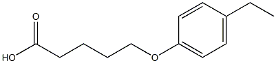 5-(4-ethylphenoxy)pentanoic acid Struktur