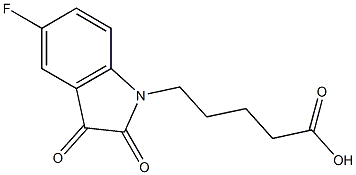 5-(5-fluoro-2,3-dioxo-2,3-dihydro-1H-indol-1-yl)pentanoic acid