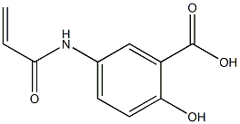 5-(acryloylamino)-2-hydroxybenzoic acid,,结构式