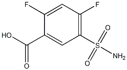 5-(aminosulfonyl)-2,4-difluorobenzoic acid Structure