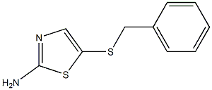 5-(benzylthio)-1,3-thiazol-2-amine,,结构式