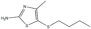 5-(butylthio)-4-methyl-1,3-thiazol-2-amine,,结构式