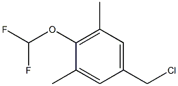 5-(chloromethyl)-2-(difluoromethoxy)-1,3-dimethylbenzene Structure