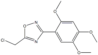  5-(chloromethyl)-3-(2,4,5-trimethoxyphenyl)-1,2,4-oxadiazole