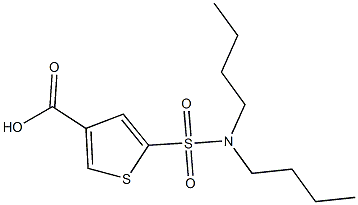 5-(dibutylsulfamoyl)thiophene-3-carboxylic acid Structure