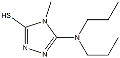5-(dipropylamino)-4-methyl-4H-1,2,4-triazole-3-thiol,,结构式