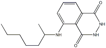 5-(heptan-2-ylamino)-1,2,3,4-tetrahydrophthalazine-1,4-dione Structure
