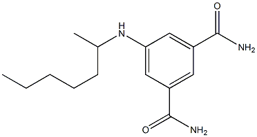 5-(heptan-2-ylamino)benzene-1,3-dicarboxamide Structure