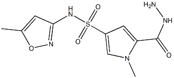 5-(hydrazinocarbonyl)-1-methyl-N-(5-methylisoxazol-3-yl)-1H-pyrrole-3-sulfonamide|