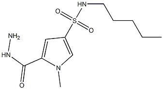 5-(hydrazinocarbonyl)-1-methyl-N-pentyl-1H-pyrrole-3-sulfonamide