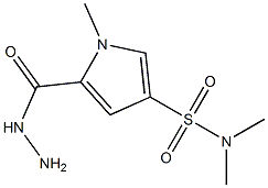 5-(hydrazinocarbonyl)-N,N,1-trimethyl-1H-pyrrole-3-sulfonamide Structure