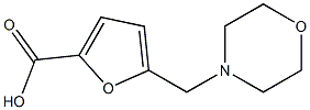 5-(morpholin-4-ylmethyl)-2-furoic acid Struktur