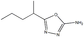 5-(pentan-2-yl)-1,3,4-oxadiazol-2-amine 化学構造式
