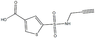 5-(prop-2-yn-1-ylsulfamoyl)thiophene-3-carboxylic acid Structure