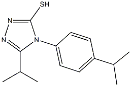 5-(propan-2-yl)-4-[4-(propan-2-yl)phenyl]-4H-1,2,4-triazole-3-thiol 结构式