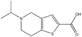 5-(propan-2-yl)-4H,5H,6H,7H-thieno[3,2-c]pyridine-2-carboxylic acid 结构式