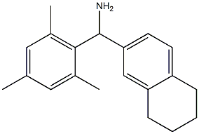 5,6,7,8-tetrahydronaphthalen-2-yl(2,4,6-trimethylphenyl)methanamine 化学構造式