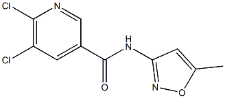 5,6-dichloro-N-(5-methyl-1,2-oxazol-3-yl)pyridine-3-carboxamide Structure