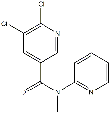 5,6-dichloro-N-methyl-N-(pyridin-2-yl)pyridine-3-carboxamide Structure