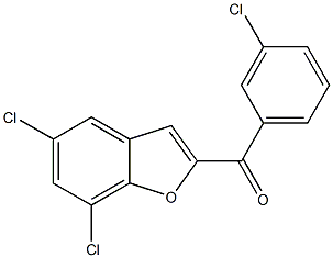  5,7-dichloro-2-[(3-chlorophenyl)carbonyl]-1-benzofuran