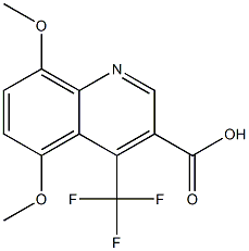 5,8-dimethoxy-4-(trifluoromethyl)quinoline-3-carboxylic acid Structure