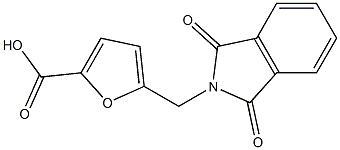 5-[(1,3-dioxo-2,3-dihydro-1H-isoindol-2-yl)methyl]furan-2-carboxylic acid,,结构式