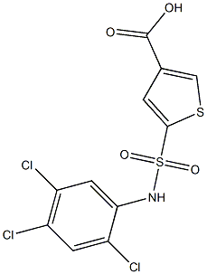 5-[(2,4,5-trichlorophenyl)sulfamoyl]thiophene-3-carboxylic acid