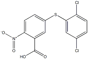 5-[(2,5-dichlorophenyl)sulfanyl]-2-nitrobenzoic acid 化学構造式