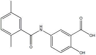 5-[(2,5-dimethylbenzoyl)amino]-2-hydroxybenzoic acid 结构式