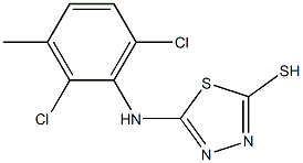 5-[(2,6-dichloro-3-methylphenyl)amino]-1,3,4-thiadiazole-2-thiol Structure