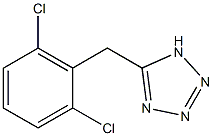 5-[(2,6-dichlorophenyl)methyl]-1H-1,2,3,4-tetrazole 化学構造式