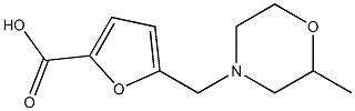 5-[(2-methylmorpholin-4-yl)methyl]-2-furoic acid Structure