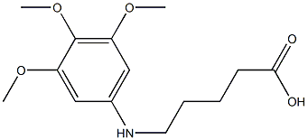 5-[(3,4,5-trimethoxyphenyl)amino]pentanoic acid Structure