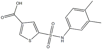 5-[(3,4-dimethylphenyl)sulfamoyl]thiophene-3-carboxylic acid|