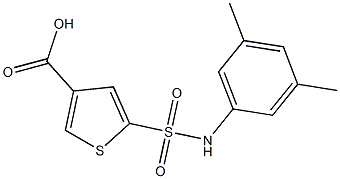 5-[(3,5-dimethylphenyl)sulfamoyl]thiophene-3-carboxylic acid Structure