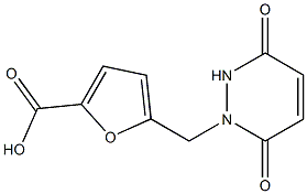 5-[(3,6-dioxo-3,6-dihydropyridazin-1(2H)-yl)methyl]-2-furoic acid Structure