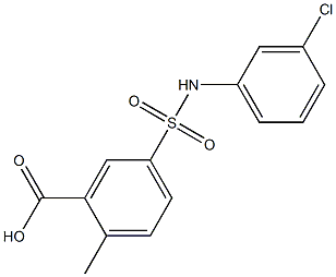 5-[(3-chlorophenyl)sulfamoyl]-2-methylbenzoic acid