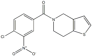  5-[(4-chloro-3-nitrophenyl)carbonyl]-4H,5H,6H,7H-thieno[3,2-c]pyridine