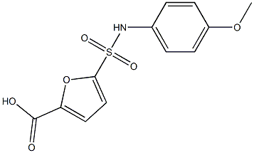 5-[(4-methoxyphenyl)sulfamoyl]furan-2-carboxylic acid Structure