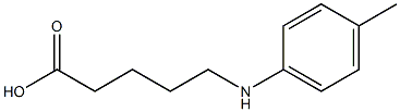 5-[(4-methylphenyl)amino]pentanoic acid,,结构式